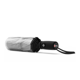 An image of a closed, clear top travel Repel umbrella.